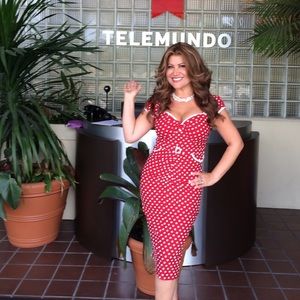 A red dot dress very beautiful unique style